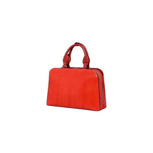 Red Lexington Ostrich Leather Business bag Bellabags Bellabags