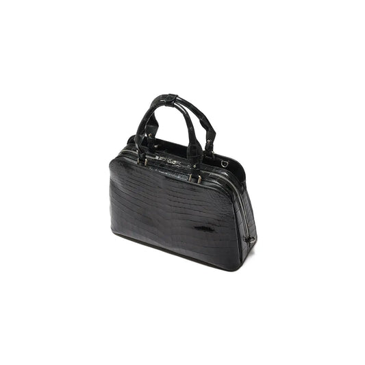 Black Lexington Crocodile Leather Business Bag Bellabags Bellabags