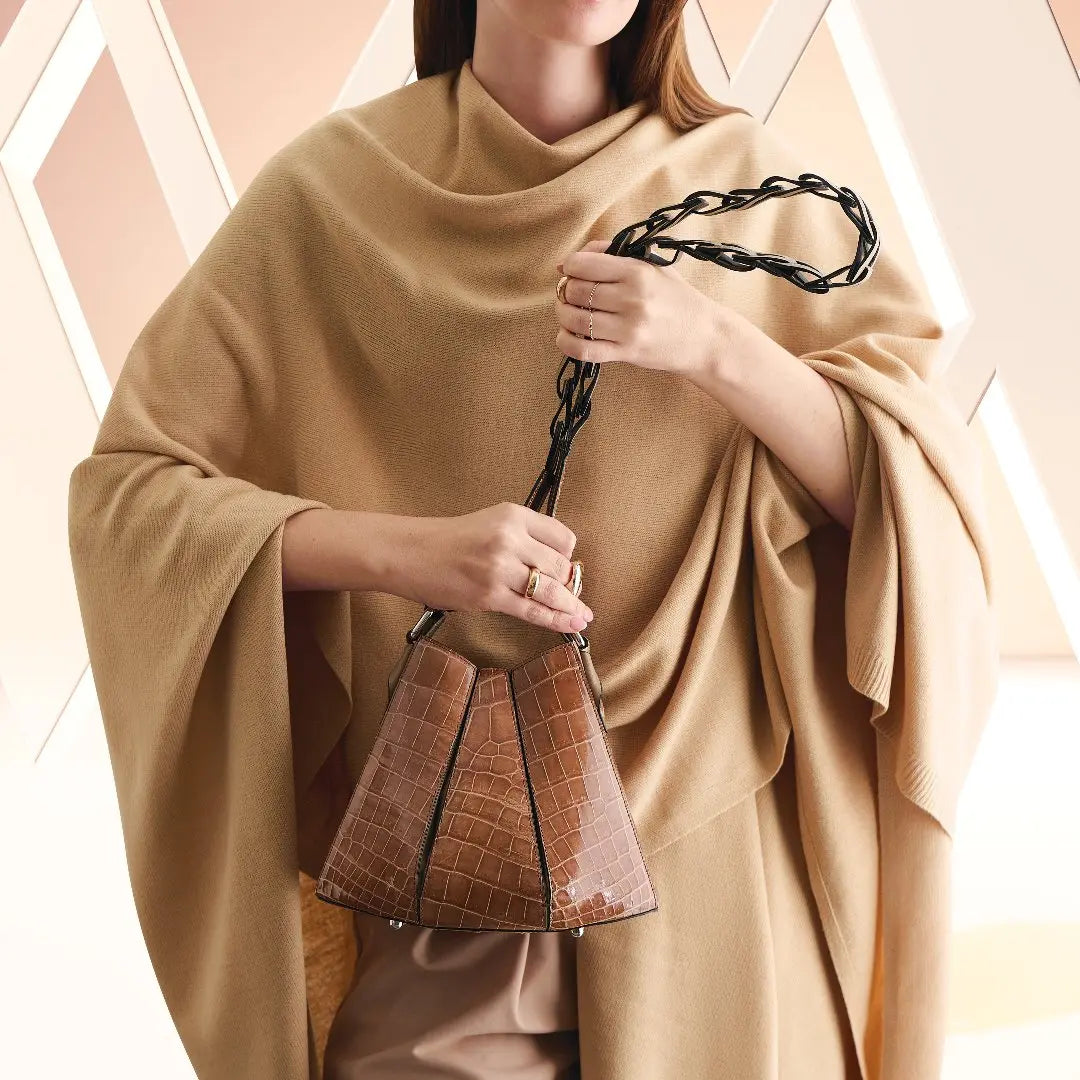 Red Luna Ostrich Leather Shoulder Bag Bellabags Bellabags