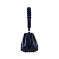 Blue Venutti Ostrich Leather Bucket Bag Bellabags Bellabags