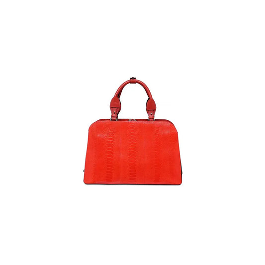 Red Lexington Ostrich Leather Business bag Bellabags Bellabags