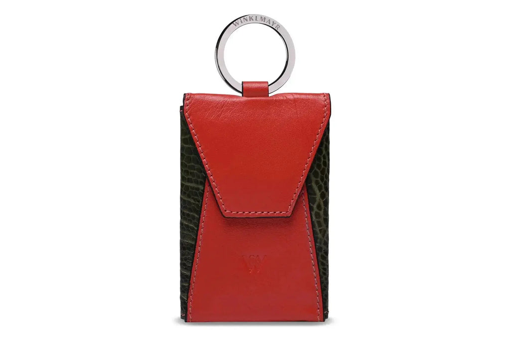 Utah Ostrich Leather Keyring Bellabags Bellabags