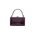 Purple Libby Ostrich Leather Evening Bag Bellabags Bellabags