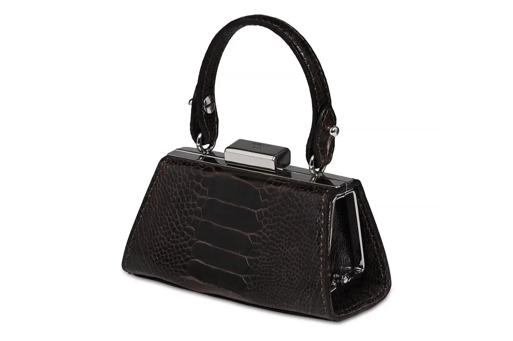 Black Nevada Ostrich Leather Micro Bag Bellabags Bellabags