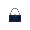 Blue Libby Ostrich Leather Evening Bag Bellabags Bellabags