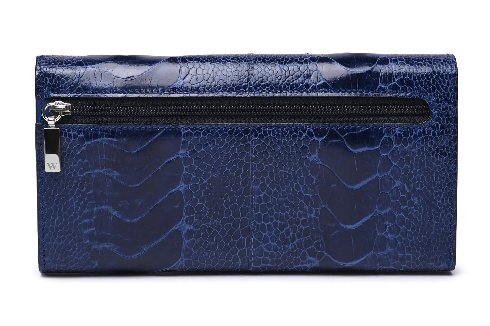 Blue Mississippi Ostrich Leather Purse Bellabags Bellabags