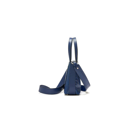 Blue Lily Ostrich Leather Shoulder Bag Bellabags Bellabags