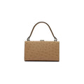 Beige Libby Ostrich Leather Evening Bag Bellabags Bellabags