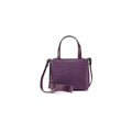 Purple Lily Ostrich Quill Leather Shoulder Bag Bellabags Bellabags